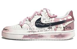 Женские кроссовки для скейтбординга Nike Court Vision 1, White/Pink cd5434-100(team61-线条小狗) | white/pink