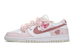 Кроссовки Nike Dunk Skateboard Shoes Women's Low-Top Pink dd1503-103(teama-玫瑰蝴蝶s-box) | pink