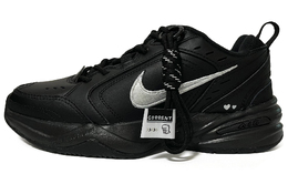 Кроссовки Nike Air Monarch 4 Chunky Sneakers Unisex Low-top Silver/Black, черный 415445-001(team200-暗夜使者银色爱心单黑) | black