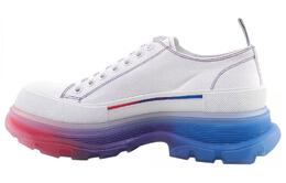 Кроссовки Alexander McQueen Tread Slick Low Lace Up, белый / красный 705660w4tge8994
