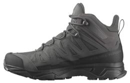 Salomon Кроссовки X Ultra 4 Forces Mid GTX с противоскользящим покрытием, износостойкие, средние, мужские, серо-черные 472344 | gray black