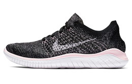 Кроссовки Nike Free RN Flyknit 2018 Black Pink Foam (женские) 942839-007