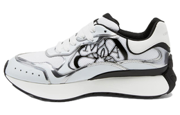 Alexander McQueen Кроссовки Sprint Runner Chalk White Black Print 757985w4wm68718