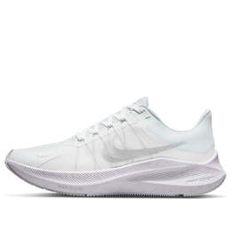 Кроссовки zoom winflo 8 Nike, белый cw3421-104 | summit white/metallic silver/pure platinum