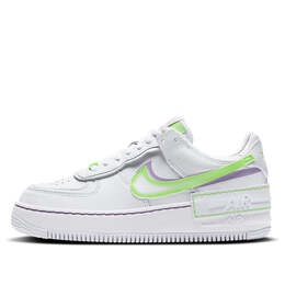 Кроссовки air force 1 shadow Nike, белый dd9684-100 | white/green/purple