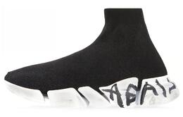 Кроссовки женские Balenciaga Speed 2.0 Graffiti Recycled, черный 617196w2dd41091