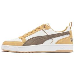 Кроссовки Puma DRIBBLE Lifestyle Shoes Unisex Low-top White/brown/brown, белый 401057-02 | white tan