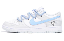 Кроссовки Nike Dunk Skateboarding Shoes Unisex Low-top Gray/White/Blue, серый/белый/синий hf0730-160(team59-男女同款灰白二) | gray/white/blue