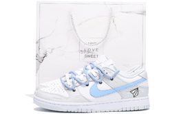 Nike Кроссовки для скейтбординга Dunk Chestnut с нескользящим покрытием, низкие, унисекс, серые, белые, синие hf0730-160(team59-男女同款灰白二sbox) | gray white blue