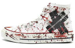 1970-е годы. Кеды унисекс с высоким берцем, белые/красные/черные. Converse 162056c(team131-血腥玛丽s) | burgundy