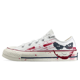 1970-е годы. Кеды унисекс с низким верхом, красные/белые. Converse 162065c(team76-小丑疯人院) | white
