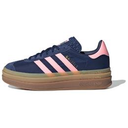 Кроссовки Adidas Gazelle Bold Dark Blue Pink Spark Women's, синий/розовый ig4390 | navy / pink
