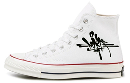 1970-е годы. Кеды унисекс с высоким берцем, белые/черные/красные. Converse 162056c(team131-青鸟) | off white