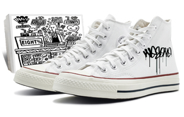 1970-е годы. Кеды унисекс с высоким берцем, белые/черные/красные. Converse 162056c(team131-哭泣s) | off white