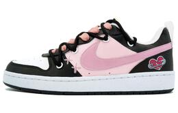 Кроссовки для скейтборда Court Borough женские, низкие, белый/черный Nike dv5456-104(team113-封心锁爱s-box) | pink