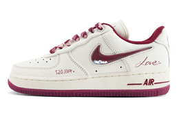 Кроссовки Nike Air Force 1 Skateboarding Shoes Women's Low-top White/red, цвет Burgundy fz5068-161(team119-星空恋人) | burgundy