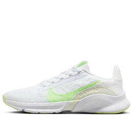 Кроссовки superrep go 3 flyknit next nature Nike, белый dh3393-106 | white/luminous green/sea glass/lime blast