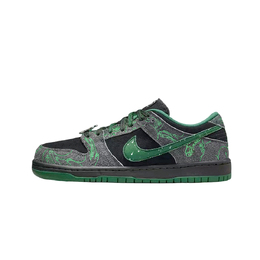 Кастомизированные кроссовки Nike Dunk SB Skateboarding Shoes Unisex, черный/серый/зеленый hf7743-001（team肆叁柒-维纳森林） | vina forest