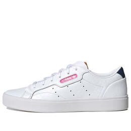 Кроссовки оригиналы гладкие Adidas, белый fy6669 | cloud white / crew navy / screaming pink