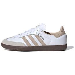 Кроссовки Adidas SAMBA OG Skateboarding Shoes Unisex Low-top White/Brown, белый ji0218 | white