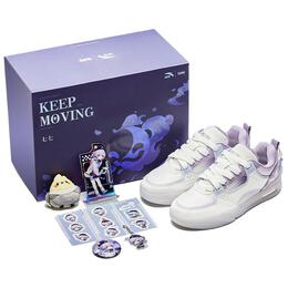Кроссовки Genshin X Anta AOJIE Skateboarding Shoes Women's Low-top Paper Elizabeth / Poplar Fluff Purple, фиолетовый 122428040x-1 | paper elizabeth / poplar fluff purple