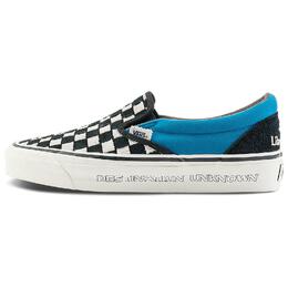 Кроссовки Vans Slip-on Skateboarding Shoes Unisex, черный/синий vn0007pj7z2 | black/blue