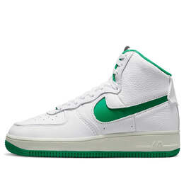 Кроссовки air force 1 high sculpt Nike, белый dq5007-100 | white/sail/stadium green