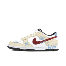 Кроссовки Nike Dunk Skateboarding Shoes Women's Low-top White, светло-желтый cw1590-100(team189-悲伤小曲奇) | light yellow