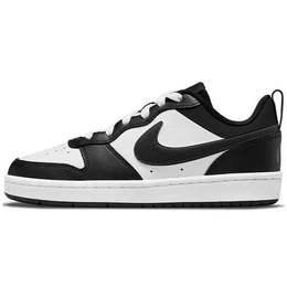 Nike Кроссовки для скейтборда Court Borough 2 с нескользящей подошвой, легкие, низкие, GS, черные, белые bq5448-115（team331-熊猫） | black white