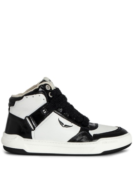 Zadig & Voltaire высокие кеды Wings, черный swsn00525 | черный