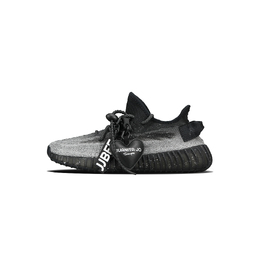 Adidas Yeezy Boost 350 V2 дышащие влагоотводящие низкие повседневные кроссовки унисекс, черные, серебристые hq4540（team81-男女款银河鹊桥） | black silver