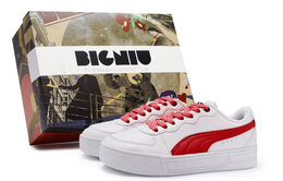 Кроссовки Puma Skye Skateboarding Shoes Women's Low-top White/Red, белый/красный 374764-02(team80-女款风之翼红s-box) | white/red