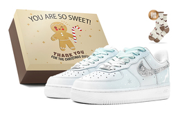 Женские кроссовки для скейтбординга Nike Air Force 1, Light Blue dh2920-111(teams-迷雾之鹿女s-box) | light blue