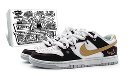 Кроссовки Nike Dunk Skateboarding Shoes Women's Low-top Black/yellow/white, черный dh9765-102(team131-恶棍天使黄sbox) | black