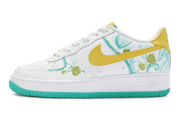 Кроссовки для скейтбординга Air Force 1 женские низкие желтые/зеленые/белые Nike dh2920-111(team80-女款蝴蝶兰)
