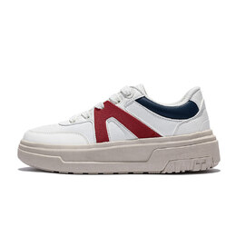 Кроссовки Anta Skateboarding Shoes Women's Low-top Ivory White/Deep Navy Blue/Dust Red, красный 122438003u-5 | ivory white/deep navy blue/dust red