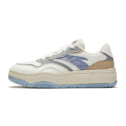 Кроссовки Anta Street Naughty Skateboarding Shoes Women's Low-top Ivory White / Pigeon Gray / Natural Wood Color, серый 922448077-3 | ivory white / pigeon gray / natural wood color