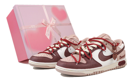 Кроссовки для скейтбординга Dunk женские, низкие, бордовые Nike dv7415-600(team27-女款丝绒甜心s-box)