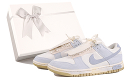 Кроссовки Nike Dunk Skateboard Shoes Women's Low-Top White Blue fd0868-133(team27-女款蓝风铃s-box) | sky blue