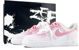 Nike Air Force 1 Противоскользящие Амортизирующие Ударопрочные Низкие Кроссовки для Скейтбординга Женские Бело-Розовые dh2920-111(team97-桃桃乌龙s-box ） | white pink