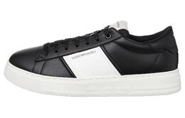 Кроссовки Emporio Armani Logo-print Leather Sneakers, черный x4x570xn840n642 | black