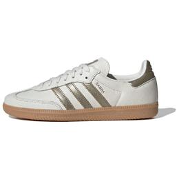 Кроссовки Adidas Samba OG Wonder Gold Metallic Women's, белый/серый ig1964 | white/gray
