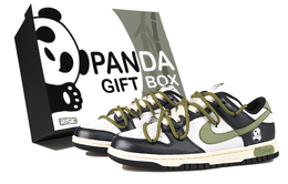 Кроссовки Nike Dunk Skateboarding Shoes Women's Low-top Green, черный fq8899-100(team27-女款熊猫竹竹s-box) | black