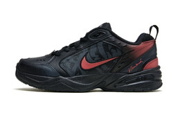Кроссовки Nike Air Monarch 4 Chunky Sneakers Unisex Low-top Red, черный 415445-001(team196-男女款红黑魅影) | black