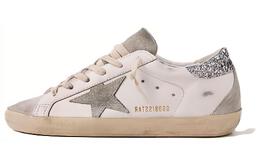 Кроссовки Golden Goose Super-Star Leather, белый gwf00102.f004712.10273 | white silver tail