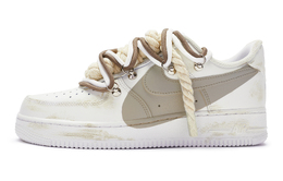 Кроссовки для скейтбординга Air Force 1 женские с низким верхом цвета хаки Nike dd8959-100(teamr-女款t10卡其s-box)