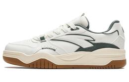 Кроссовки Anta Skateboarding Shoes Women's Low-top Ivory White/bamboo Gray, слоновая кость/зеленый 922348003-5 | ivory white bamboo green gray