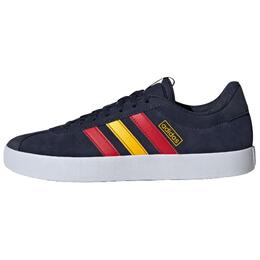 Кроссовки Adidas Vl Court Skateboarding Shoes Unisex Low-top Black/Red/Yellow, красный if4461 | legendary ink blue/light orangutan red/sunlight yellow