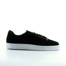 Черные кожаные женские кроссовки на шнуровке из замши 369251 03 Puma, черный 3708731 | schwarz