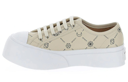 Женские кроссовки Pablo Lace-Up с принтом Allover - бежевые Marni snzw003020p4599zo019